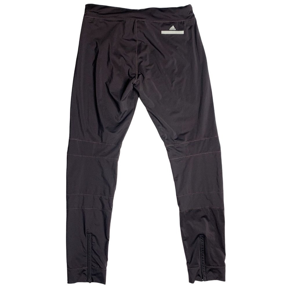 Stella McCartney Adidas Ankle Zip Dark Purple Leggings Workout Athletic Designer - Picture 1 of 12